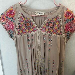 Savanna Jane Multicolor Embroidered Dress